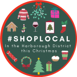 A colourful logo to encourage people to shop local this Christmas